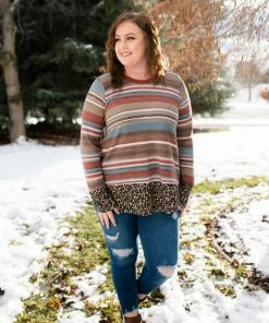 No Ship Drop Ship Dipped In Leopard Top Tops