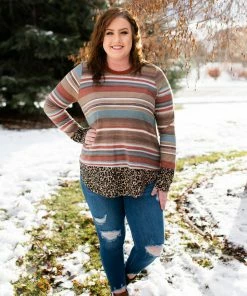 No Ship Drop Ship Dipped In Leopard Top Tops