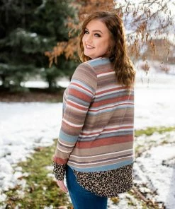 No Ship Drop Ship Dipped In Leopard Top Tops