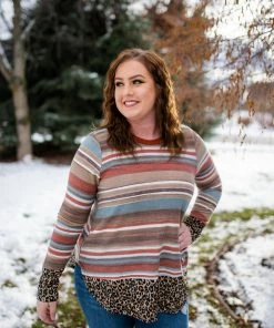 No Ship Drop Ship Dipped In Leopard Top Tops