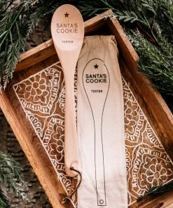 No Ship Drop Ship Santa's Cookie Tester Wooden Spoon Apparel