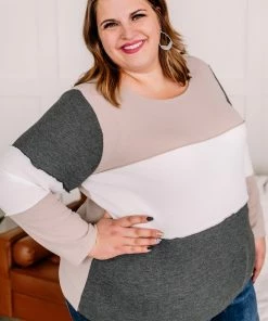 No Ship Drop Ship Peace And Love Thermal Color Block Top