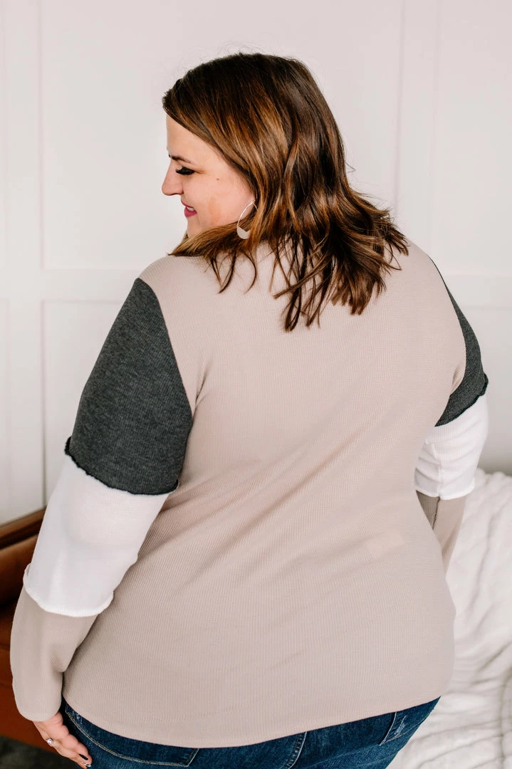 No Ship Drop Ship Peace And Love Thermal Color Block Top 4 No Ship Drop Ship Peace And Love Thermal Color Block Top