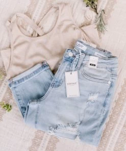 No Ship Drop Ship Apparel Back Story Sleeveless Criss Cross Top In Oatmeal