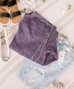 No Ship Drop Ship GHG- Shop Singles Drop The Subject Sweatshirt In Plum (GHG-S)