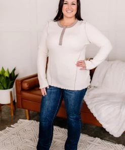 No Ship Drop Ship Details Make The Difference Thermal Henley In Natural