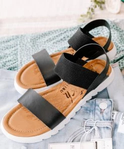 No Ship Drop Ship Blowfish Black Cosmic Dyecut Sandals
