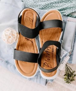 No Ship Drop Ship Blowfish Black Cosmic Dyecut Sandals