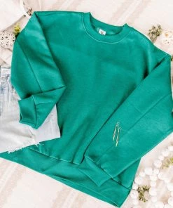 No Ship Drop Ship GHG- Shop Singles Get Fleeced Sweatshirt In Emerald Green (GHG-S) 21 No Ship Drop Ship GHG- Shop Singles Get Fleeced Sweatshirt In Emerald Green (GHG-S)