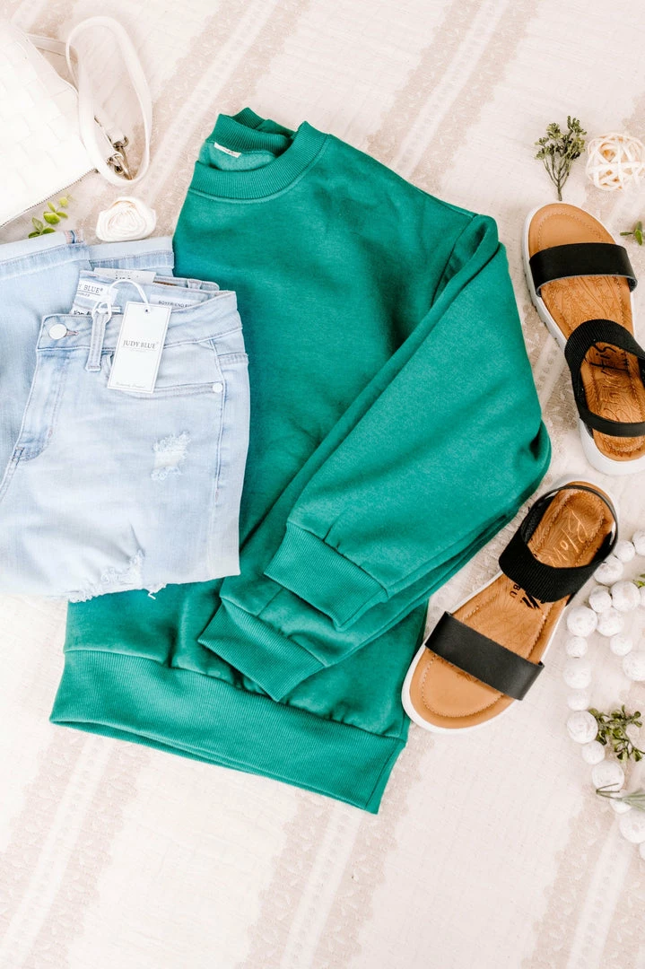 No Ship Drop Ship Get Fleeced Sweatshirt In Emerald Green Apparel 9 No Ship Drop Ship Get Fleeced Sweatshirt In Emerald Green Apparel