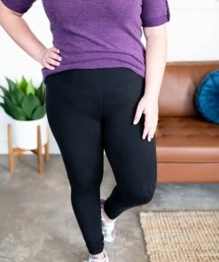 No Ship Drop Ship Everybody's Favorite Black Leggings (GHG-S)
