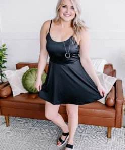 No Ship Drop Ship Be A Sport Shorts Dress In Black (GHG-M) GHG- Shop Singles