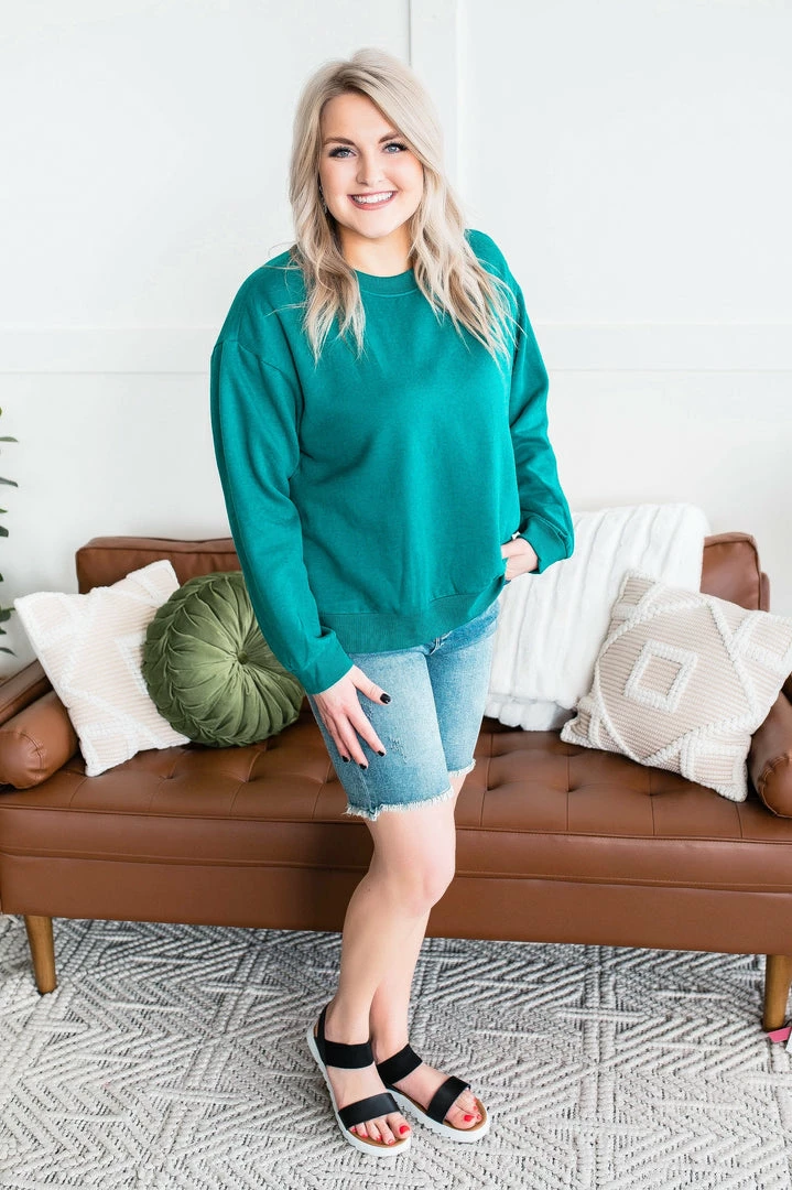 No Ship Drop Ship Get Fleeced Sweatshirt In Emerald Green Apparel 7 No Ship Drop Ship Get Fleeced Sweatshirt In Emerald Green Apparel