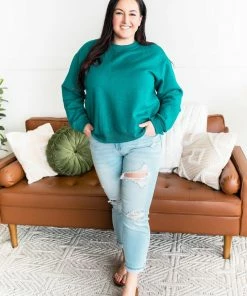 No Ship Drop Ship GHG- Shop Singles Get Fleeced Sweatshirt In Emerald Green (GHG-S) 16 No Ship Drop Ship GHG- Shop Singles Get Fleeced Sweatshirt In Emerald Green (GHG-S)