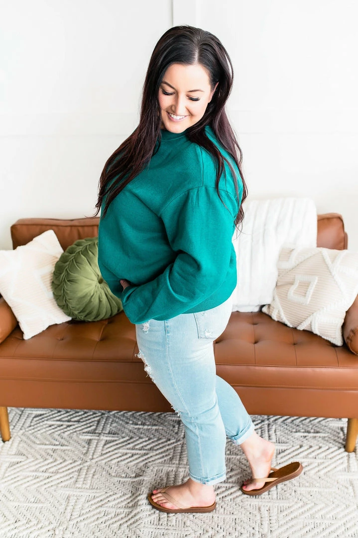 No Ship Drop Ship GHG- Shop Singles Get Fleeced Sweatshirt In Emerald Green (GHG-S) 4 No Ship Drop Ship GHG- Shop Singles Get Fleeced Sweatshirt In Emerald Green (GHG-S)