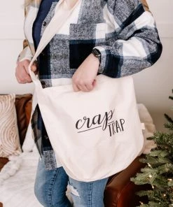 No Ship Drop Ship Crap Trap Canvas Tote