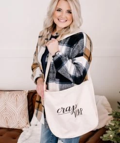 No Ship Drop Ship Crap Trap Canvas Tote