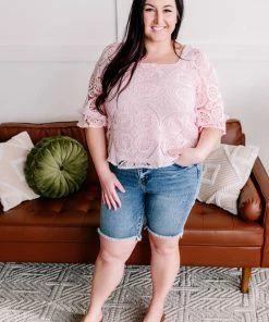 No Ship Drop Ship Apparel The Bees Knees Hi Rise Judy Blue Bermuda Shorts