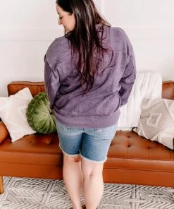 No Ship Drop Ship GHG- Shop Singles Drop The Subject Sweatshirt In Plum (GHG-S)