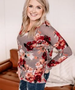 No Ship Drop Ship Should've Seen It In Color Floral Top Apparel