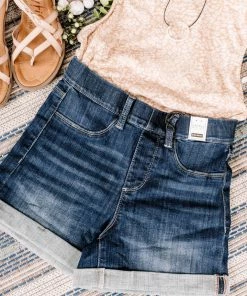 No Ship Drop Ship Apparel Pull A Fast One Judy Blue Jean Jegging Shorts