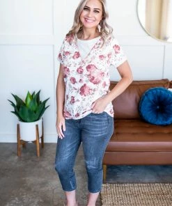 No Ship Drop Ship Coming Up Roses Top Apparel