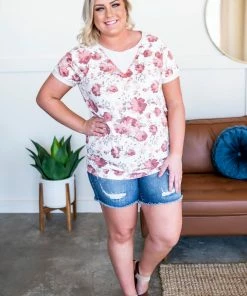 No Ship Drop Ship Coming Up Roses Top Apparel