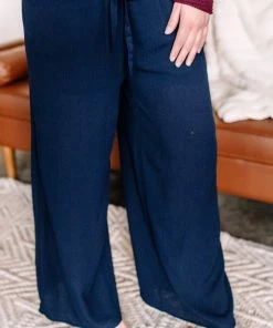 No Ship Drop Ship Quick On The Drawstring Dress Pants In Navy 18 No Ship Drop Ship Quick On The Drawstring Dress Pants In Navy