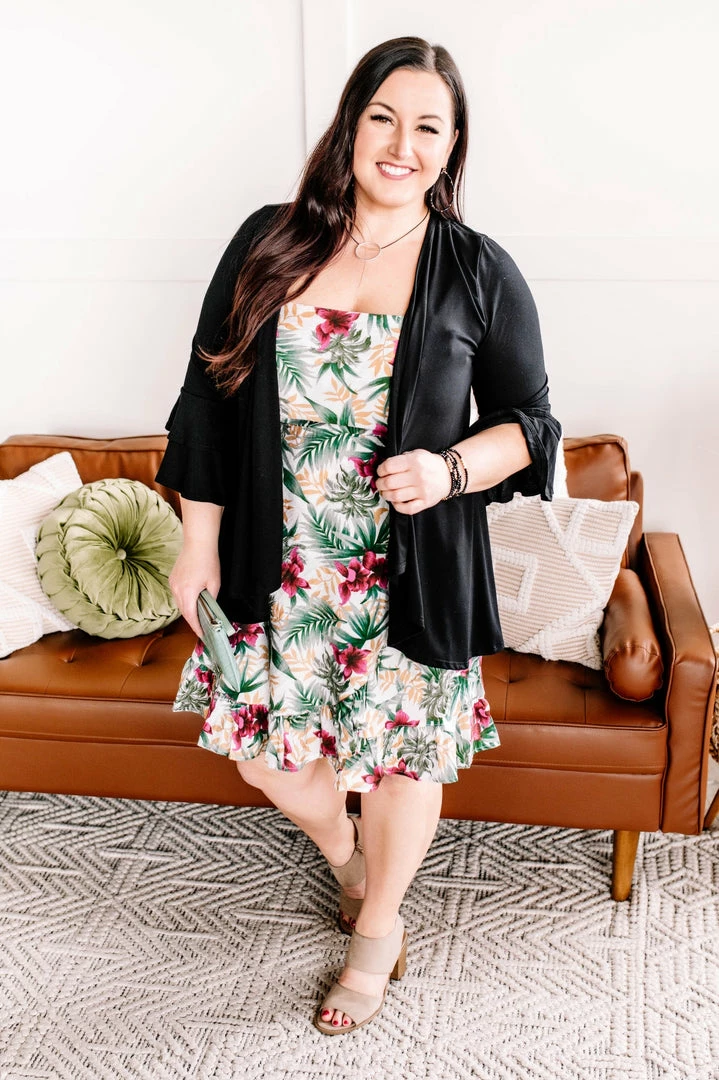 No Ship Drop Ship Fantasy Island Tropical Print Dress 11 No Ship Drop Ship Fantasy Island Tropical Print Dress