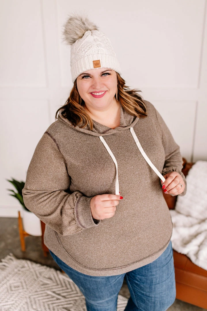 No Ship Drop Ship Inside Job Side Zip Hoodie In Taupe 3 No Ship Drop Ship Inside Job Side Zip Hoodie In Taupe