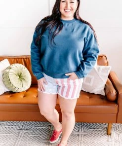 No Ship Drop Ship GHG- Shop Singles Courtesy Of My Red, White And Blue Judy Blue Shorts (GHG-S)