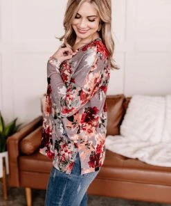 No Ship Drop Ship Should've Seen It In Color Floral Top Apparel