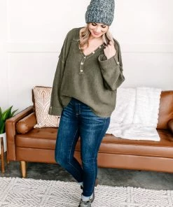 No Ship Drop Ship Winter Is Coming Sweater In Olive