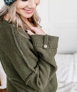 No Ship Drop Ship Winter Is Coming Sweater In Olive