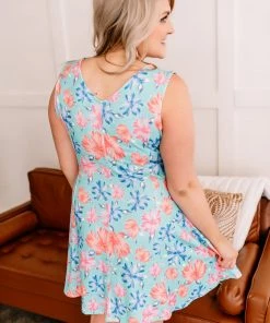 No Ship Drop Ship That Figures A-Line Floral Dress