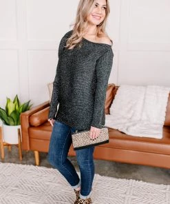 No Ship Drop Ship Apparel Twinkle In Your Eye Top In Silver Bells