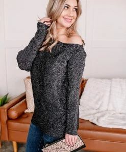 No Ship Drop Ship Apparel Twinkle In Your Eye Top In Silver Bells