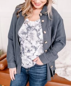 No Ship Drop Ship Apparel Cloudy Days Tie Dye Gray And White Tank Top