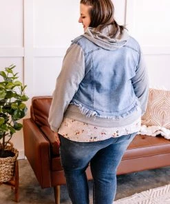 No Ship Drop Ship Break A Sweat Denim Jacket By Risen 23 No Ship Drop Ship Break A Sweat Denim Jacket By Risen