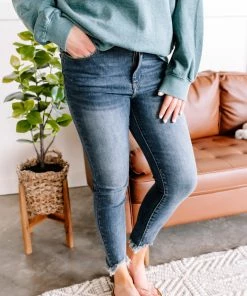 No Ship Drop Ship Mercy Me Shark Bite Hem Judy Blue Jeans