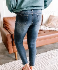 No Ship Drop Ship Mercy Me Shark Bite Hem Judy Blue Jeans