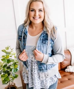 No Ship Drop Ship Break A Sweat Denim Jacket By Risen