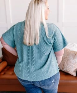 No Ship Drop Ship Ripples On The Water Cable Knit Top Apparel