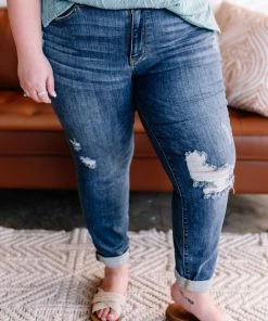 No Ship Drop Ship GHG- Shop Singles Appetite For Destruction Mid Rise Slim Fit Judy Blue Jeans (GHG-5, 9, 11, 13)