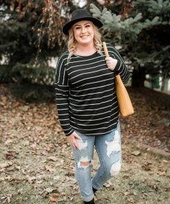 No Ship Drop Ship Seize The Moment Black Lace Striped Top 10 No Ship Drop Ship Seize The Moment Black Lace Striped Top