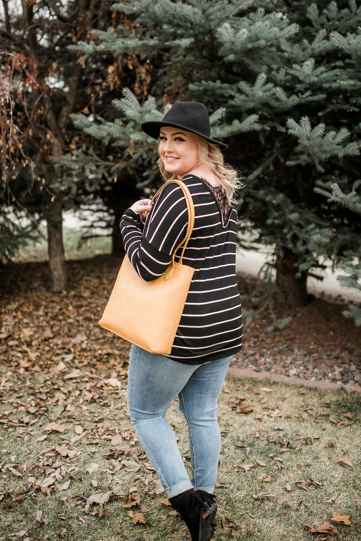 No Ship Drop Ship Seize The Moment Black Lace Striped Top 2 No Ship Drop Ship Seize The Moment Black Lace Striped Top