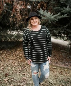 No Ship Drop Ship Seize The Moment Black Lace Striped Top 11 No Ship Drop Ship Seize The Moment Black Lace Striped Top