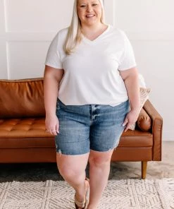 No Ship Drop Ship Apparel The Thighs Have It Judy Blue Thigh Shorts