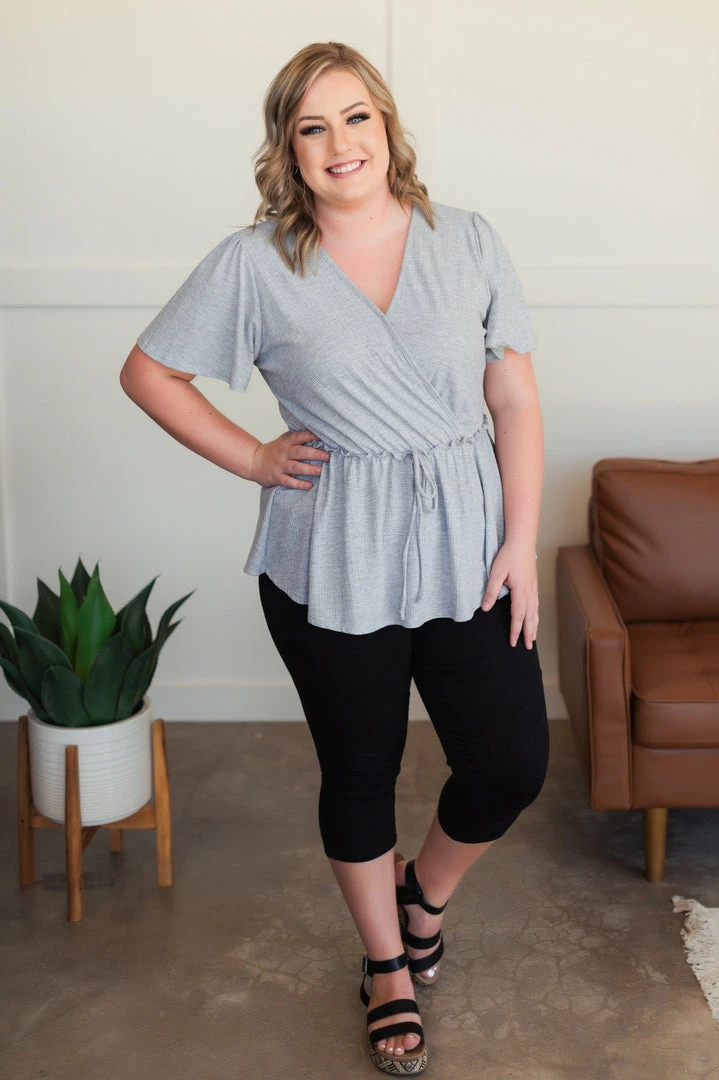 No Ship Drop Ship Come Along With Me Top In Gray 4 No Ship Drop Ship Come Along With Me Top In Gray