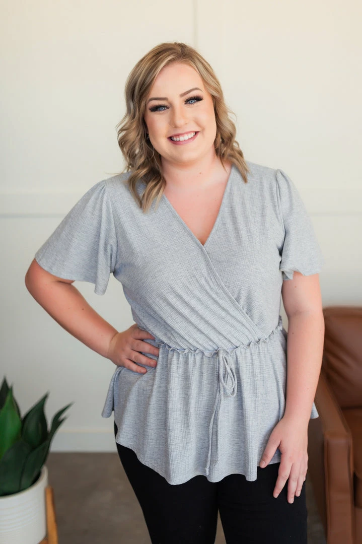 No Ship Drop Ship Come Along With Me Top In Gray 1 No Ship Drop Ship Come Along With Me Top In Gray